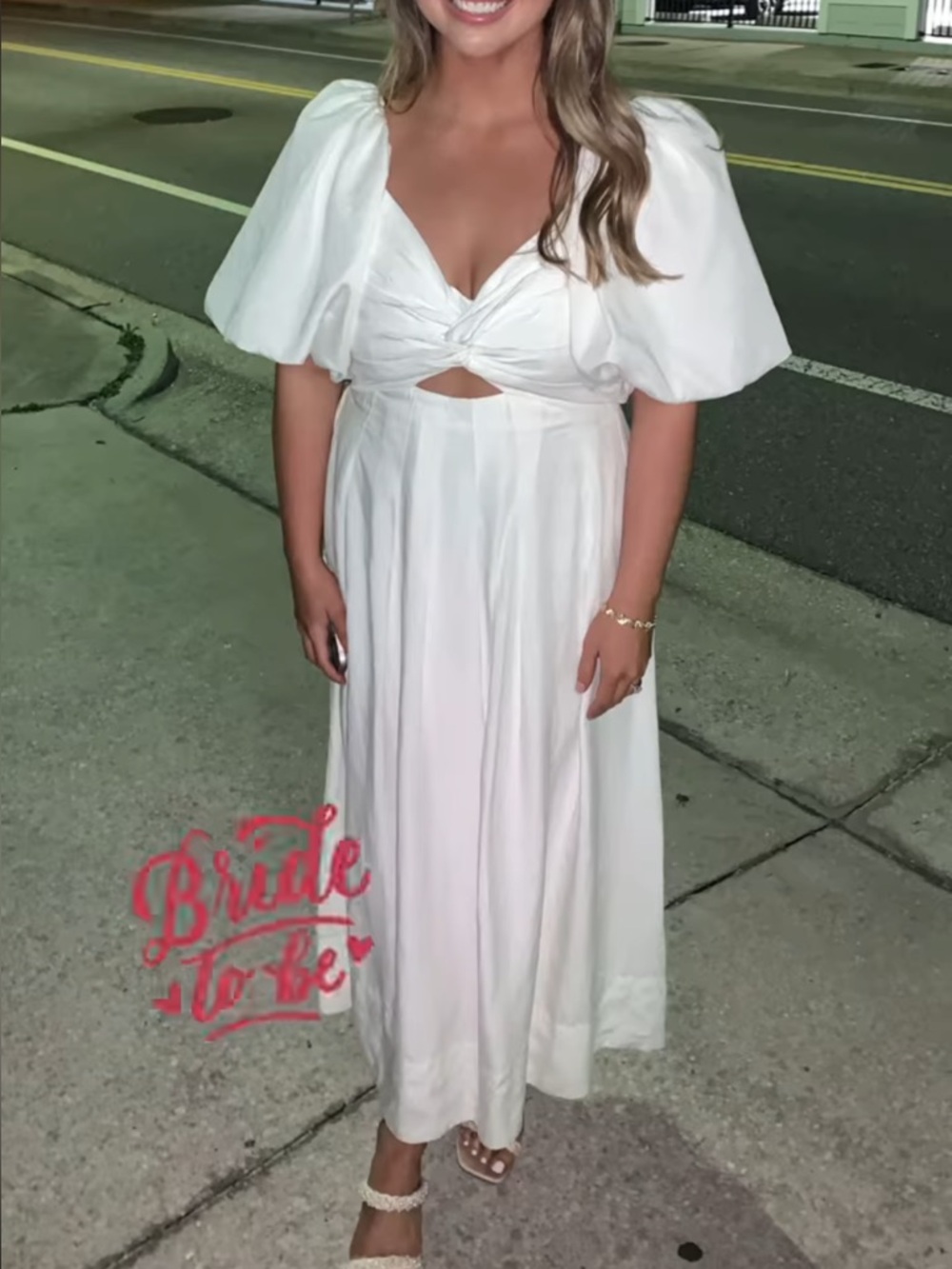 Astr the label White Maxi Dress